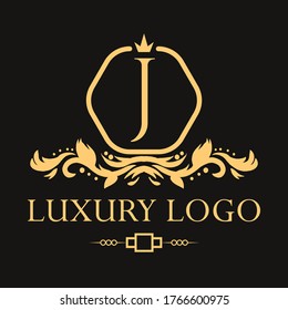 Luxus-Logo. Erstklassige elegante Briefvorlage für Restaurant, Hotel, Boutique, Café, Hotel, Heraldic, Schmuck, Mode und anderes Business