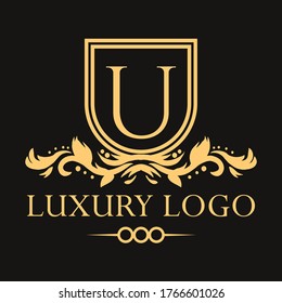 Luxus-Logo. Erstklassige elegante Briefvorlage für Restaurant, Hotel, Boutique, Café, Hotel, Heraldic, Schmuck, Mode und anderes Business
