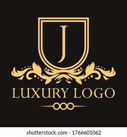 Luxury logo. Premium elegant initial letter design template for restaurant, hotel, boutique, cafe, Hotel, Heraldic, Jewelry, Fashion and other business
