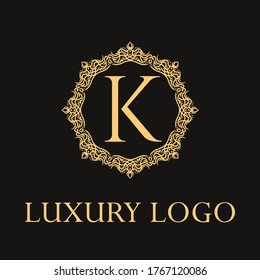 Luxus-Logo. Erstklassige elegante Briefvorlage für Restaurant, Hotel, Boutique, Café, Hotel, Heraldic, Schmuck, Mode und anderes Business