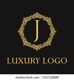 Luxury logo. Premium elegant initial letter design template for restaurant, hotel, boutique, cafe, Hotel, Heraldic, Jewelry, Fashion and other business