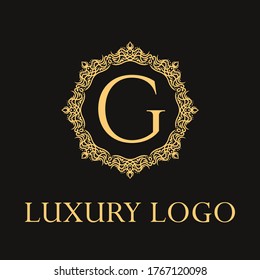 Luxury logo. Premium elegant initial letter design template for restaurant, hotel, boutique, cafe, Hotel, Heraldic, Jewelry, Fashion and other business