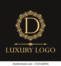 Luxus-Logo. Erstklassige elegante Briefvorlage für Restaurant, Hotel, Boutique, Café, Hotel, Heraldic, Schmuck, Mode und anderes Business