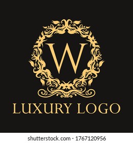 Luxury logo. Premium elegant initial letter design template for restaurant, hotel, boutique, cafe, Hotel, Heraldic, Jewelry, Fashion and other business