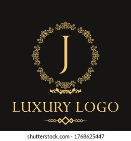 Luxury logo. Premium elegant initial letter design template for restaurant, hotel, boutique, cafe, Hotel, Heraldic, Jewelry, Fashion and other business
