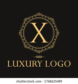 Logo de lujo. Plantilla de diseño de carta inicial de primera calidad para restaurante, hotel, boutique, café, Hotel, Heraldic, Joyería, Moda y otros negocios