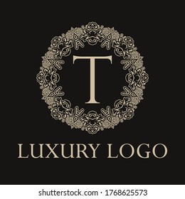 Luxus-Logo. Erstklassige elegante Briefvorlage für Restaurant, Hotel, Boutique, Café, Hotel, Heraldic, Schmuck, Mode und anderes Business