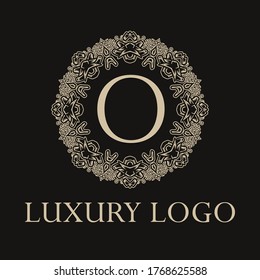 Luxury logo. Premium elegant initial letter design template for restaurant, hotel, boutique, cafe, Hotel, Heraldic, Jewelry, Fashion and other business