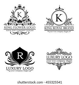 luxury logo set