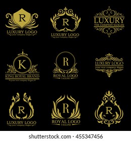 luxury logo set