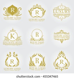 luxury logo set