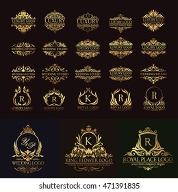 luxury logo set