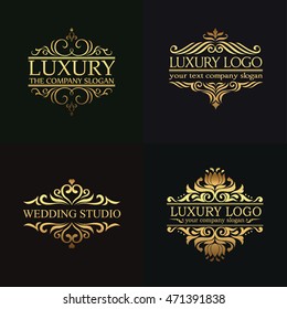 luxury logo set