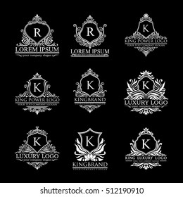 luxury logo set