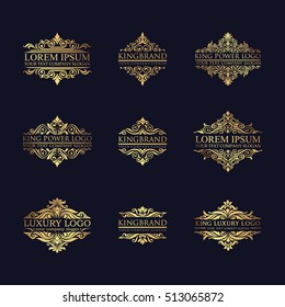 Luxury Logo Set Stock Vector (Royalty Free) 513065872 | Shutterstock