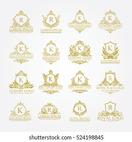 luxury logo set