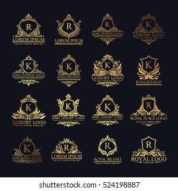 luxury logo set