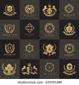 Luxury logo set 