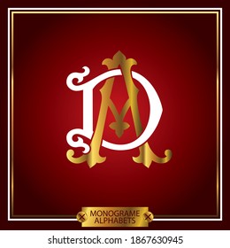 Luxury Logo set with Flourishes Calligraphic Monogram design for Premium brand identity. Gold and white Letter with Graceful Royal Style.
Calligraphic Beautiful Logo. Vintage Drawn Emblem	