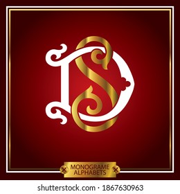 Luxury Logo set with Flourishes Calligraphic Monogram design for Premium brand identity. Gold and white Letter with Graceful Royal Style.
Calligraphic Beautiful Logo. Vintage Drawn Emblem	