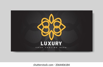 Luxury Logo shape abstract vector design template