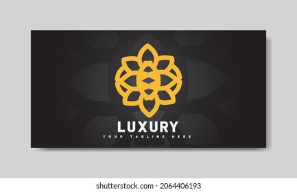 Luxury Logo shape abstract vector design template
