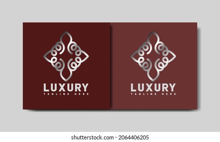 Luxury Logo shape abstract vector design template