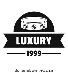 Luxury logo. Simple illustration of luxury vector logo for web