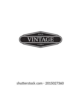 Luxus Logo Design für Etiketten, Rahmen, Produkttags. Retro Emblem Design. Vektorgrafik