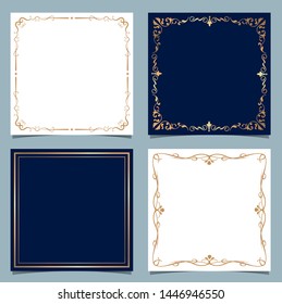 Luxury logo template design vector illustration. Royal monogram crest brand vintage vignette ornaments.