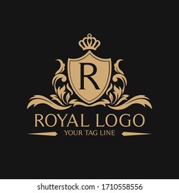 Luxury Logo template for Fashion, Boutique, Cafe, Hotel, Heraldic, Jewelry, and other vector illustration