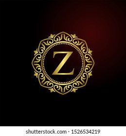 Luxury Logo template letter z in vector for Restaurant, Royalty, Boutique, Cafe, Hotel, Heraldic, Jewelry, Fashion