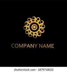 Plantilla de logotipo de lujo. Patrón de identidad de marca. Identidad de la empresa editable. Plantilla de diseño de iconos de marcado. Icono de negocio de productos. Marca de moda en círculo. Símbolo de prima de forma