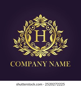  Regalías de Vector de Premium de la Plantilla del logotipo de lujo


