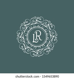luxury logo template stock vector