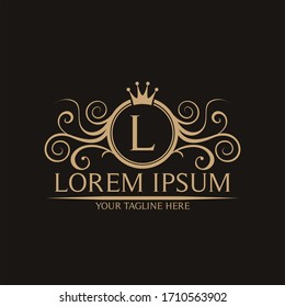 Luxury Logo template in vector for Hotel,  Real Estate, Boutique, Business,  Restaurant,  Jewelry, Fashion and other vector illustration