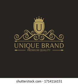 Luxury Logo template in vector for Real Estate,Restaurant, Boutique, Hotel, Jewelry, Fashion and other vector illustration