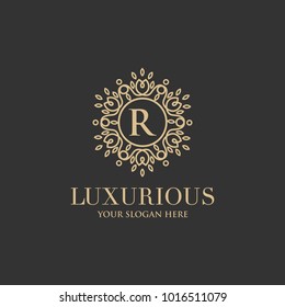 Luxury Logo template in vector for Restaurant, Royalty, Boutique, Cafe, Hotel, Heraldic, Jewelry. sophisticated luxury logo vector
