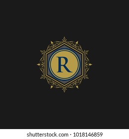 Luxury Logo template in vector for Restaurant, Royalty, Boutique, Cafe, Hotel, Heraldic, Jewelry, Fashion and other vector illustration