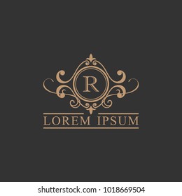 Luxury Logo template in vector for Restaurant, Royalty, Boutique, Cafe, Hotel, Heraldic, Jewelry, Fashion and other vector illustration