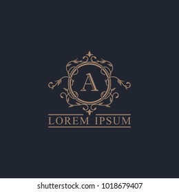 Luxury Logo template in vector for Restaurant, Royalty, Boutique, Cafe, Hotel, Heraldic, Jewelry, Fashion and other vector illustration