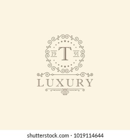 Luxury Logo template in vector for Restaurant, Royalty, Boutique, Cafe, Hotel, Heraldic, Jewelry, Fashion and other vector illustration