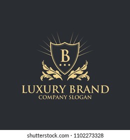 Luxury Logo template in vector for Restaurant, Royalty, Boutique, Cafe, Hotel, Heraldic, Jewelry, Fashion and other vector illustration