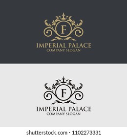 Luxury Logo template in vector for Restaurant, Royalty, Boutique, Cafe, Hotel, Heraldic, Jewelry, Fashion and other vector illustration