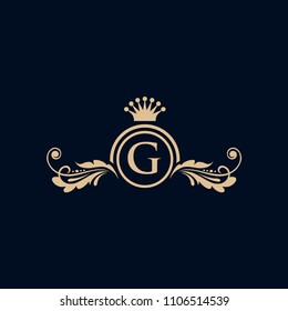 Luxury Logo template in vector for Restaurant, Royalty, Boutique, Cafe, Hotel, Heraldic, Jewelry, Fashion and other vector illustration