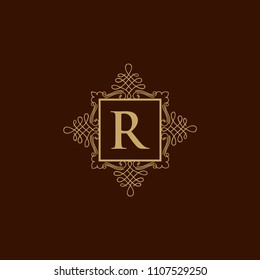 Luxury Logo template in vector for Restaurant, Royalty, Boutique, Cafe, Hotel, Heraldic, Jewelry, Fashion and other vector illustration