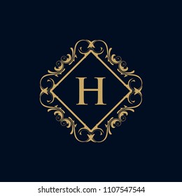 Luxury Logo template in vector for Restaurant, Royalty, Boutique, Cafe, Hotel, Heraldic, Jewelry, Fashion and other vector illustration