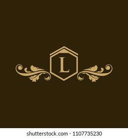 Luxury Logo template in vector for Restaurant, Royalty, Boutique, Cafe, Hotel, Heraldic, Jewelry, Fashion and other vector illustration