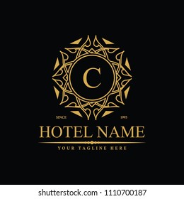 Luxury Logo template in vector for Restaurant, Royalty, Boutique, Cafe, Hotel, Heraldic, Jewelry, Fashion and other vector illustration