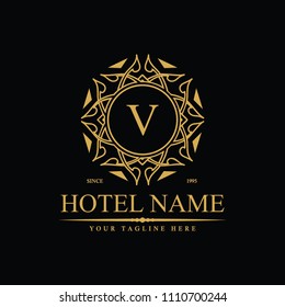 Luxury Logo template in vector for Restaurant, Royalty, Boutique, Cafe, Hotel, Heraldic, Jewelry, Fashion and other vector illustration